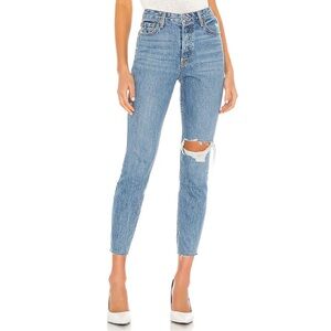 GRLFRND Karolina Distressed Skinny Jeans in Kiss And Tell